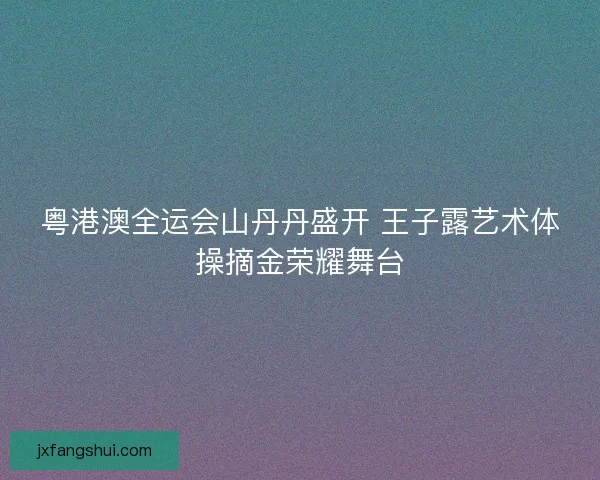 粤港澳全运会山丹丹盛开 王子露艺术体操摘金荣耀舞台